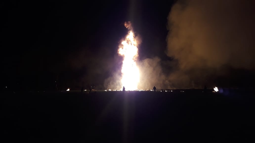 Una toma clandestina en un ducto de Pemex explotó esta noche en los límites de los municipios de Tlahuelilpan y Tlaxcoapan. (Especial)
