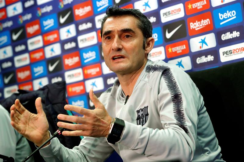 Ernesto Valverde, director técnico del Barcelona (EFE)