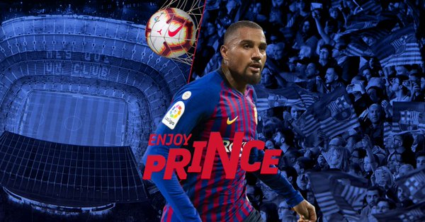 Kevin-Prince Boateng es nuevo jugador del Barcelona (Twitter @FCBarcelona)