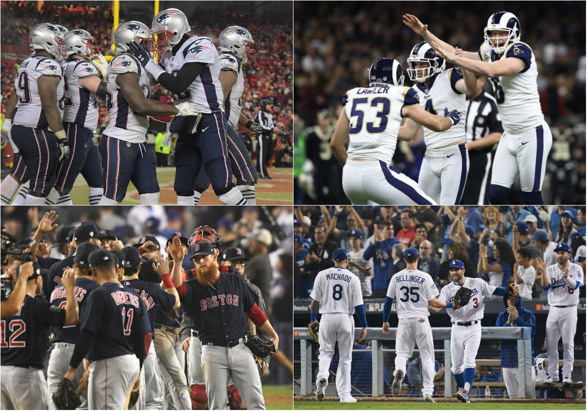 Patriots vs Rams reviven el duelo del área de Boston vs Los Ángeles de Red Sox vs Rams (Reuters-AFP)