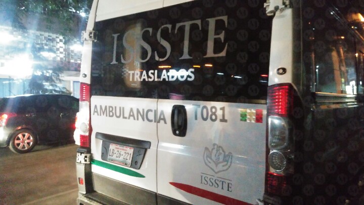 Ambulancia del ISSSTE en CdMx. (Jorge Becerril)