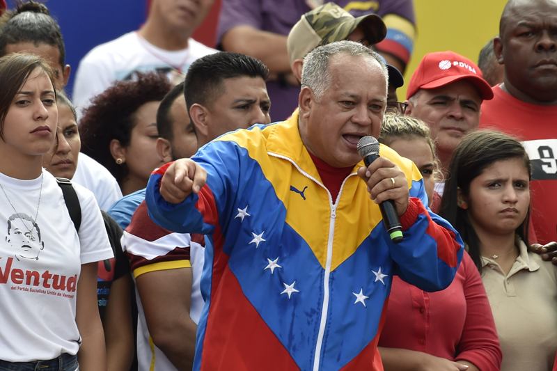 Diosdado cabello, jefe de la oficialista Asamblea Nacional Constituyente de Venezuela.