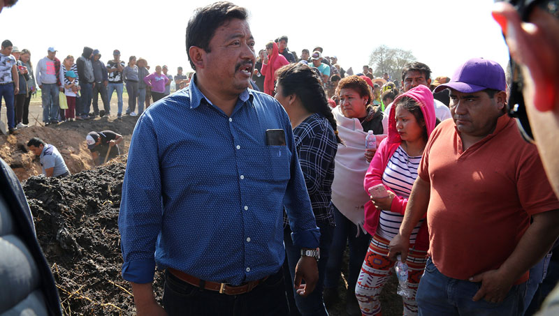 Juan Pedro Cruz Frías, alcaldel de Tlahuelilpan. (Jorge Sánchez)