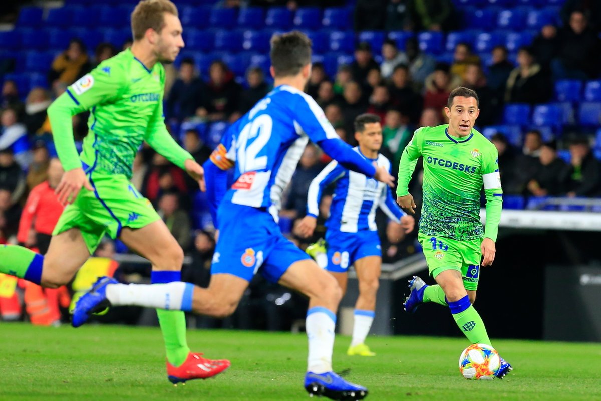 Andrés Guardado en el empate del Betis ante el Espanyol en la Copa del Rey (@RealBetis)