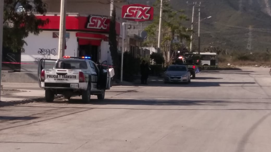 en las calles Niños Héroes y Privada Pesquería, cerca de los límites con Escobedo, hacia el norponiente de la ciudad. Foto: Agustín Martínez