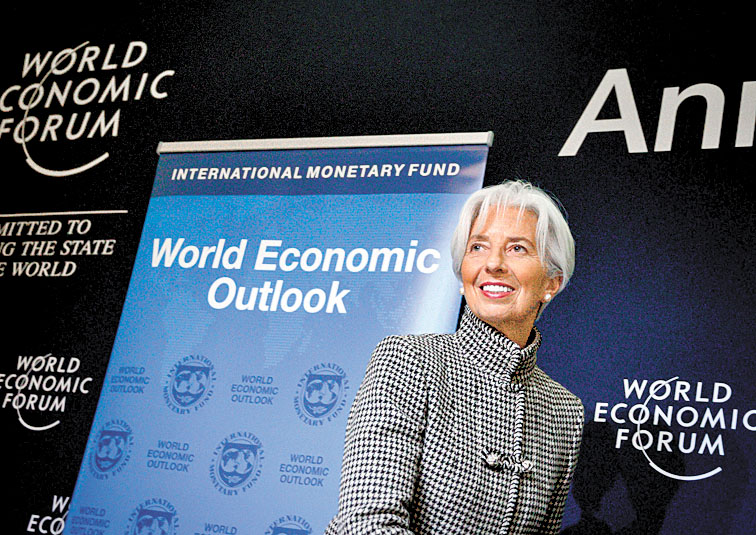 Christine Lagarde, directora gerente del FMI. (AFP)
