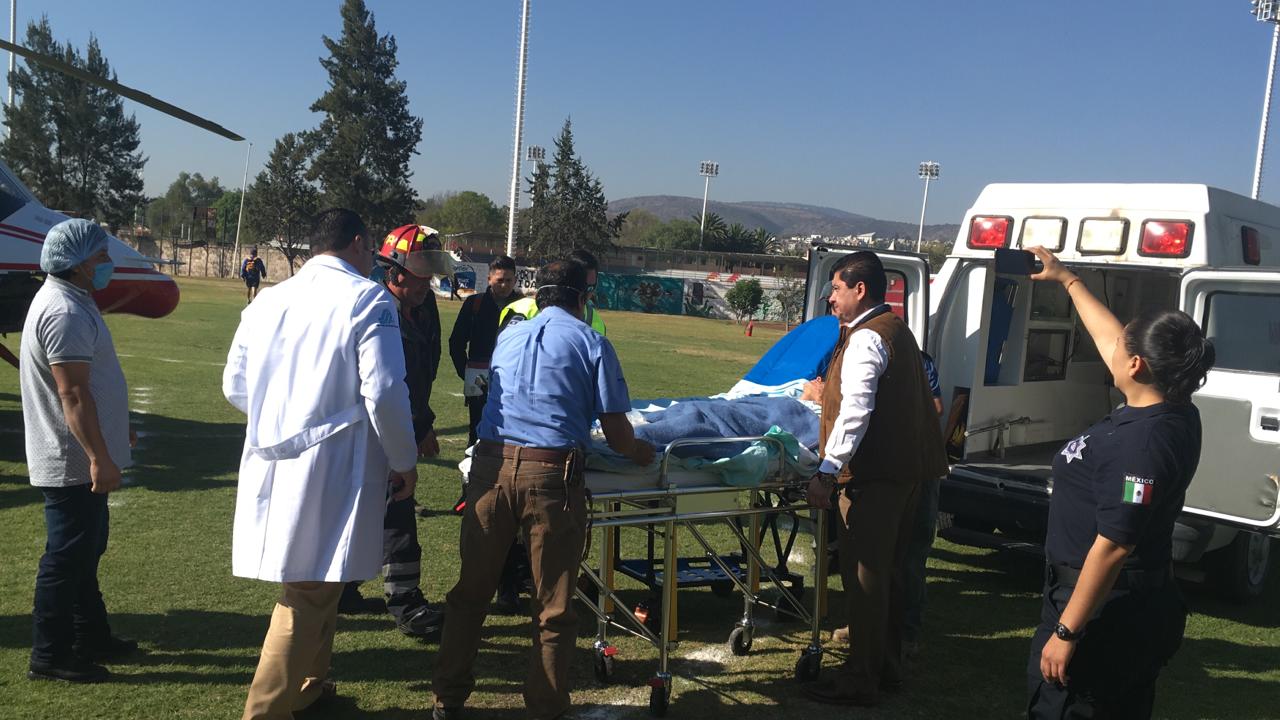 El paciente fue llevado previamente al Hospital General de Zona Tula-Tepeji. (Cortesía)