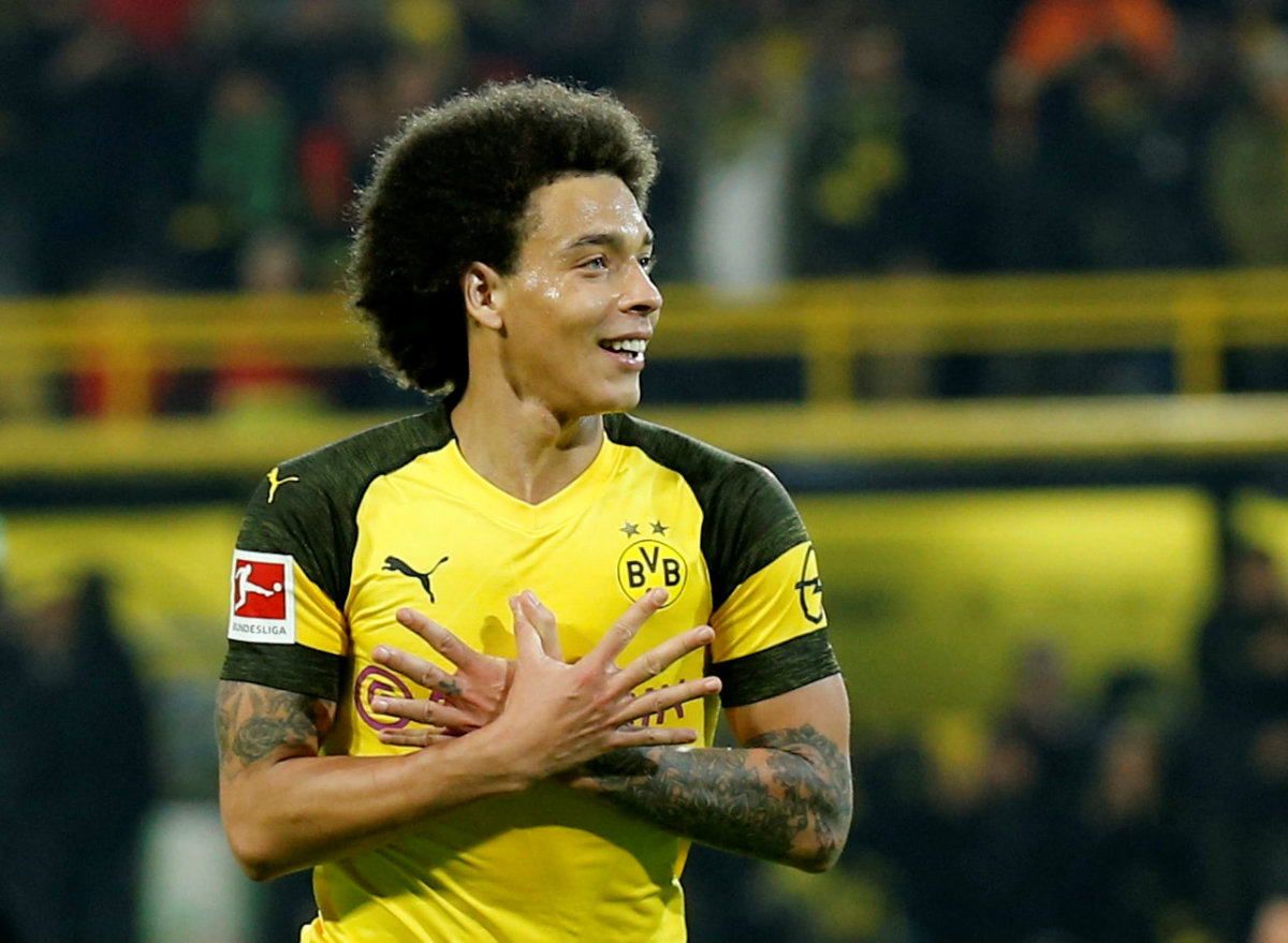 Axel Witsel en festejo de gol (Reuters)