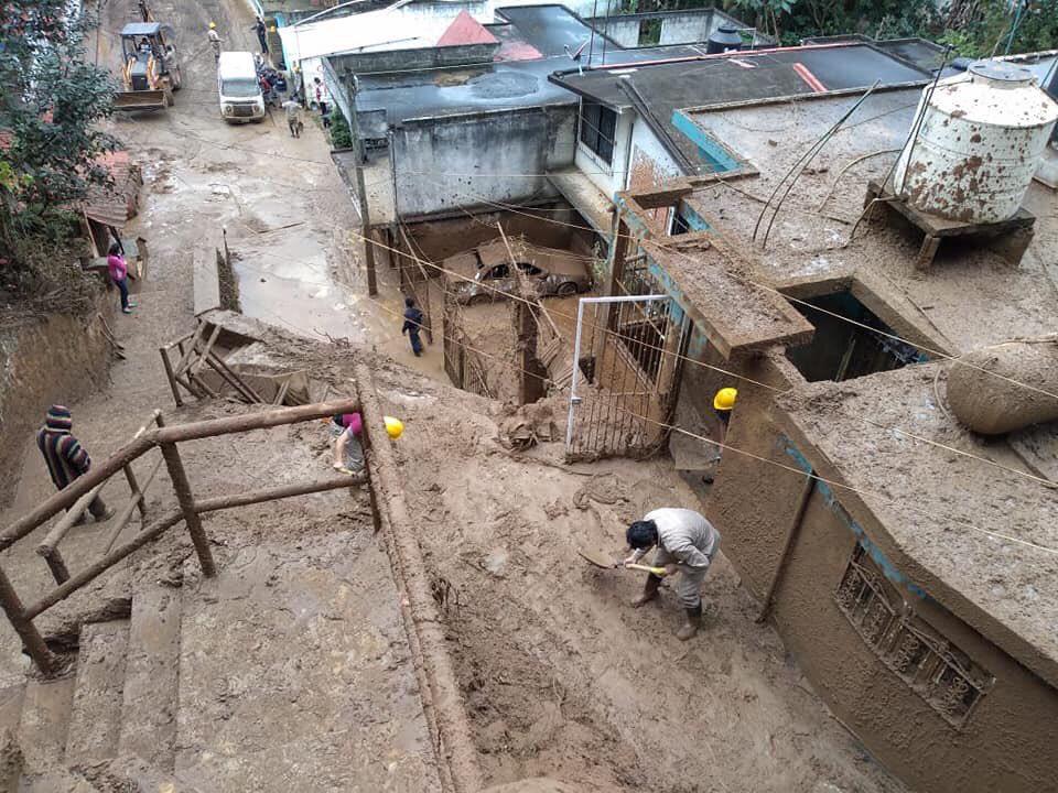 El deslave ocurrió esta mañana ne la colonia Veracruz. (Isabel Zamudio)