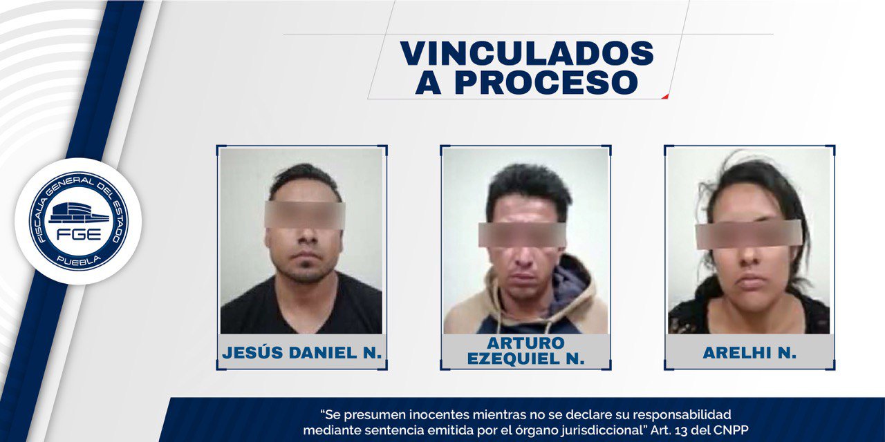 Se obtuvo vinculación a proceso y prisión preventiva contra 2 hombres y una mujer (Especial)