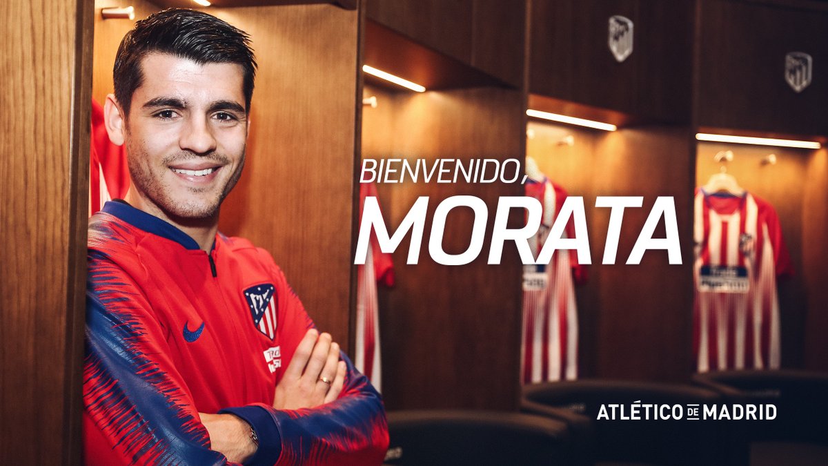 Álvaro Morata es nuevo jugador del Atlético de Madrid (Twitter @Atleti)