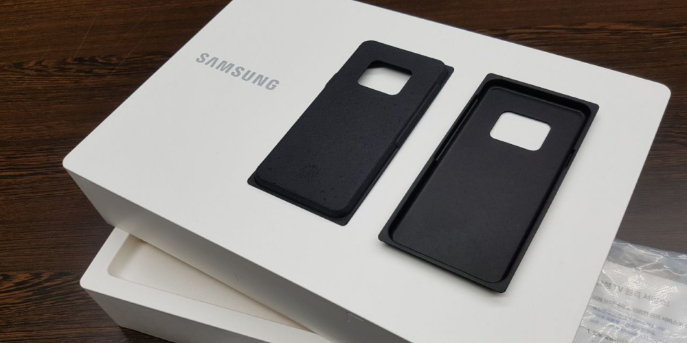 Los empaques de Samsung estarán hechos con plásticos biodegradables. (Samsung)