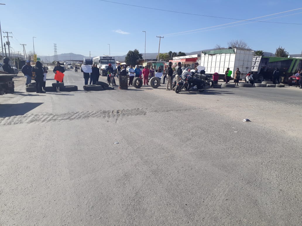 El bloqueo terminó a las 11:25 de la mañana. (Brenda Alcalá)