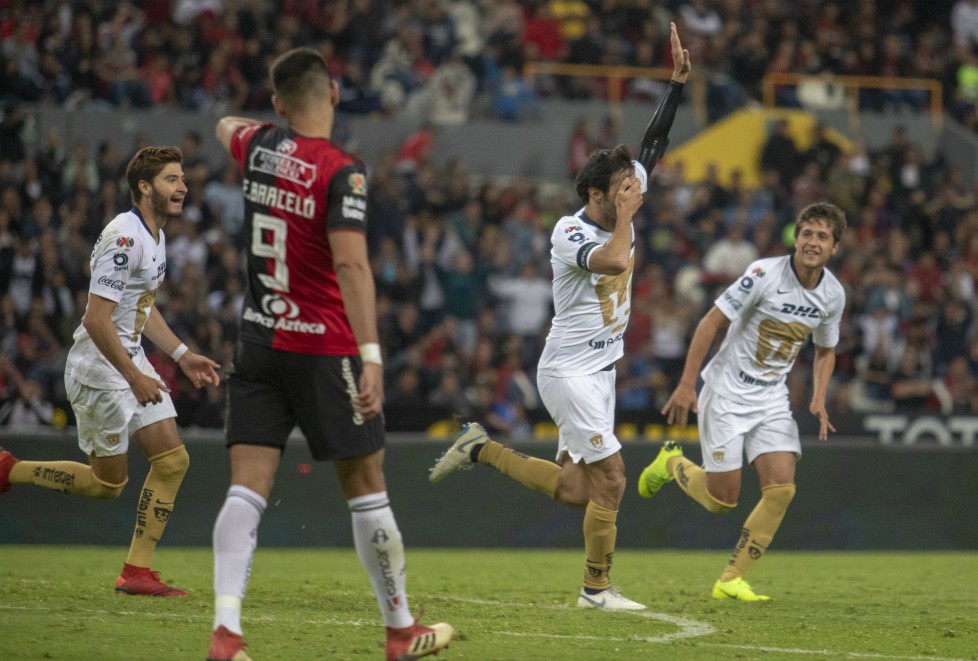 Pumas venció 2-1 al Atlas en el Estadio Jalisco. (Mexsport)
