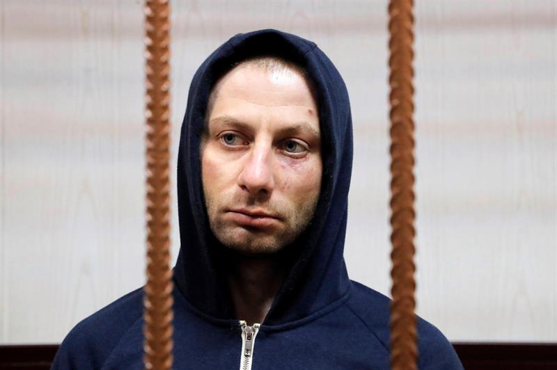 El sospechoso ruso Denis Chuprikov, acusado de robar una obra del paisajista ruso Arjip Kuindzhi. (Foto: EFE)