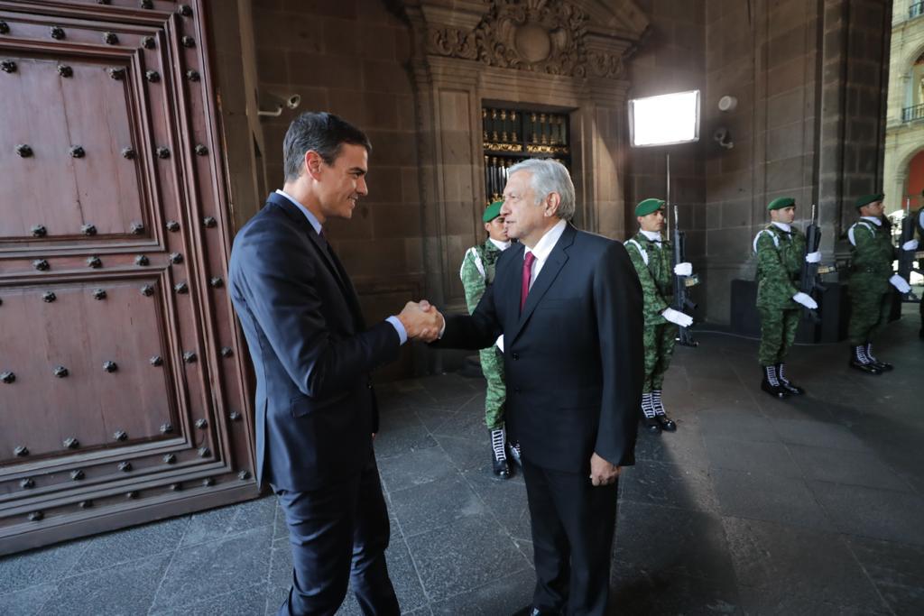 Andrés Manuel López Obrador y Sánchez Pérez-Castejón acordaron fortalecer las relaciones entre México y España/Especial.