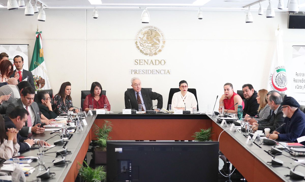 La comisión de Relaciones Exteriores del Senado/Especial.