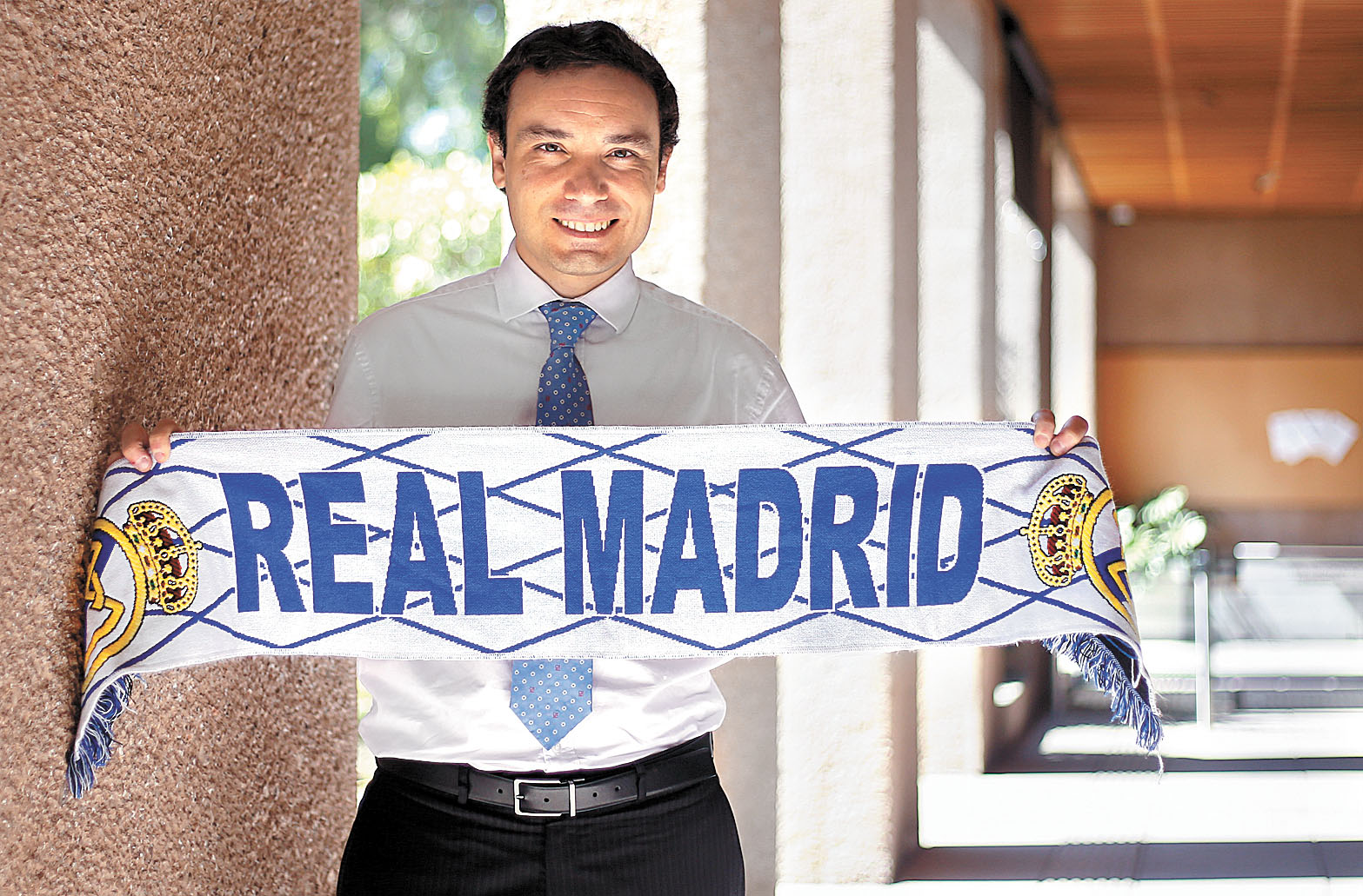El panista también es aficionado del Real Madrid. (Araceli López)