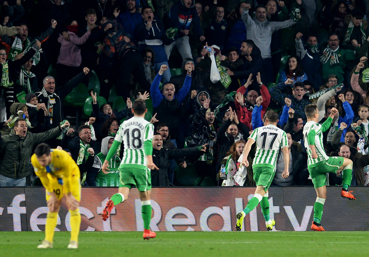 El Betis accedió a las Semifinales de la Copa del Rey (AFP)