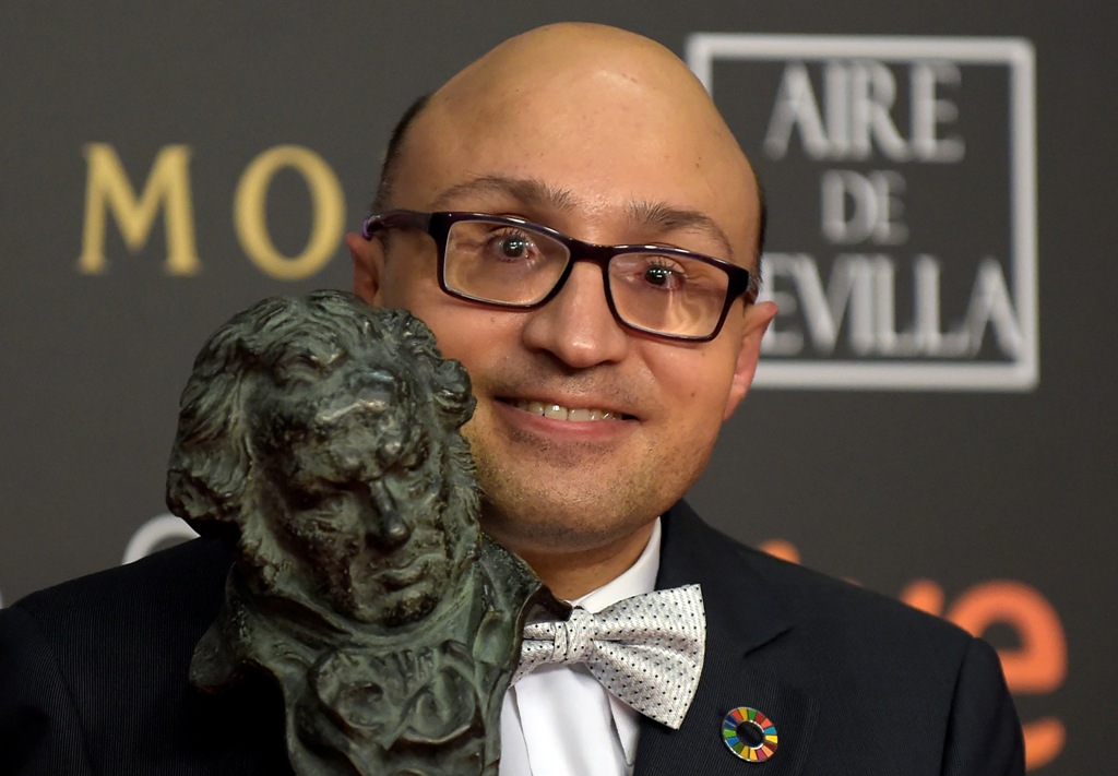 Jesus Vidal recibió el Goya como Mejor Actor Revelación (AFP)