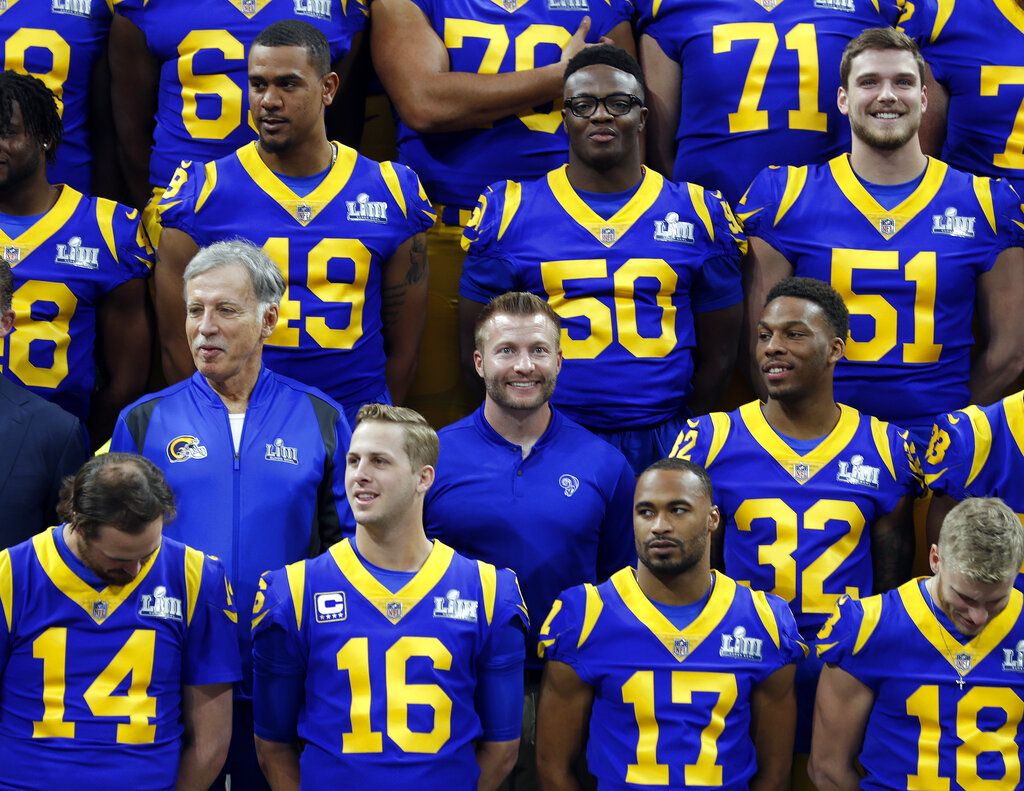 Los Rams representan a la NFC en el Super Bowl (AP)
