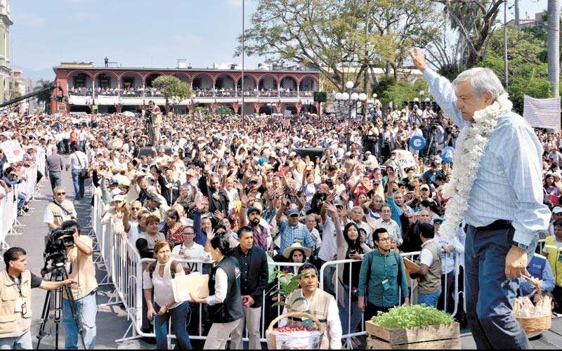 Acto del mandatario en Córdoba. (Foto: Especial)