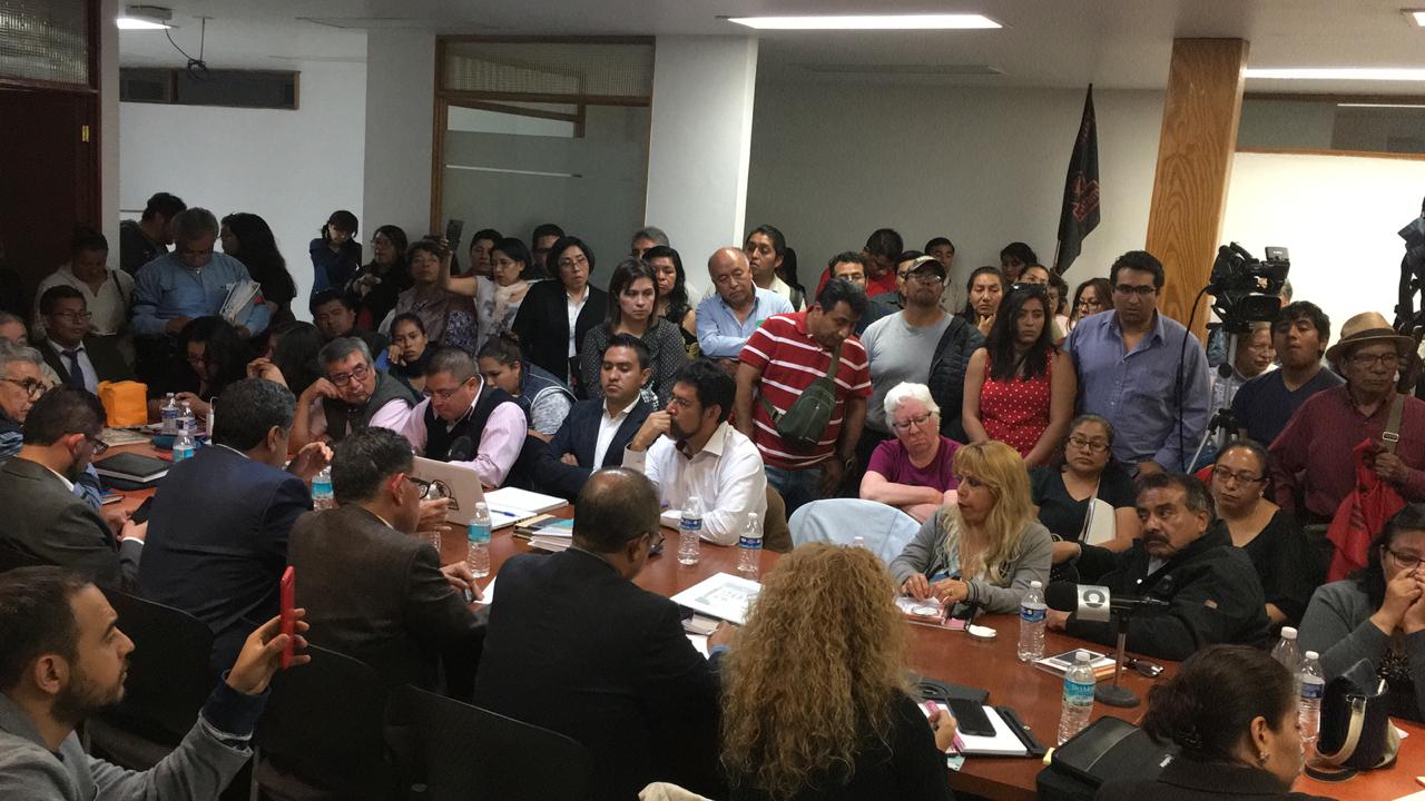 La mesa de negociación no llegó a ningún  acuerdo (Alma Paola Wong)