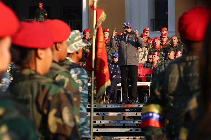 Maduro ha participado en los últimos días en una serie de jornadas de ejercicios militares para hacer frente a una supuesta amenaza de invasión.