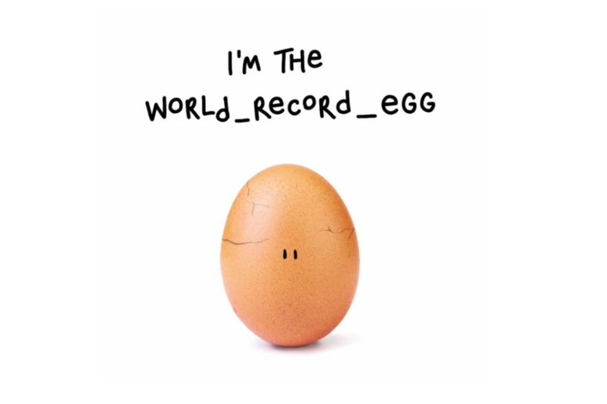 Por fin supimos de qué se trata el huevo que le robó el trono en Instagram a Kylie Jenner. (Instagram @world_record_egg)