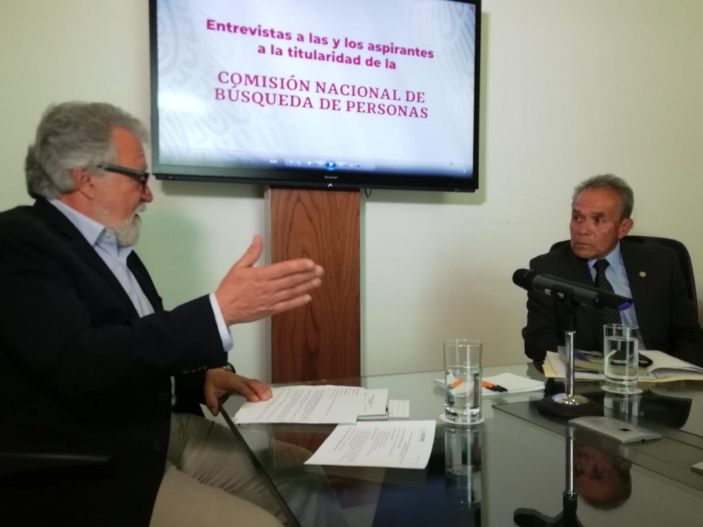 Alejando Encinas continúa la serie de entrevistas para definir al titular de la Comisión Nacional de Búsqueda/Especial.