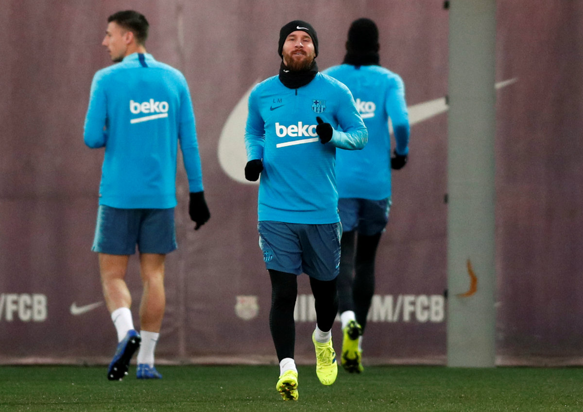 Lionel Messi regresa a los entrenamientos con el Barcelona (Reuters)