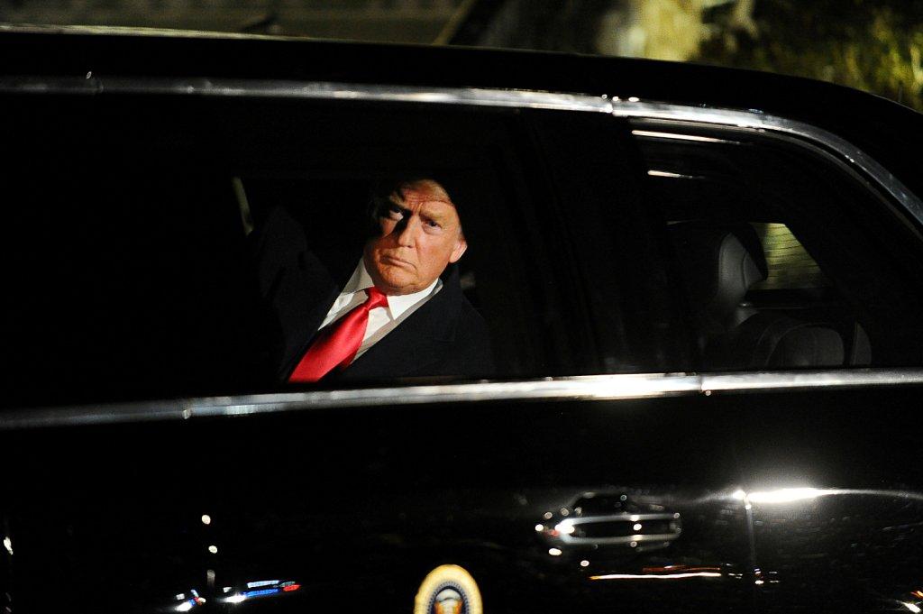 La llegada de Donald Trump al Capitolio en que dió su discurso del Estado de la Unión (Reuters)