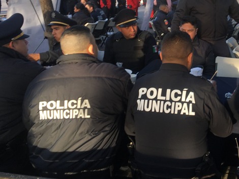 Limpia de policías municipales en Nuevo León. Foto: Archivo