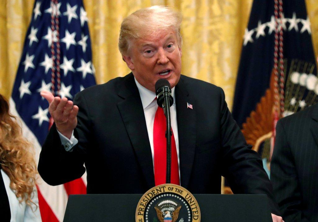 Trump tamnbién invitó a su discurso al primer preso beneficiado por la reforma criminal. | Reuters
