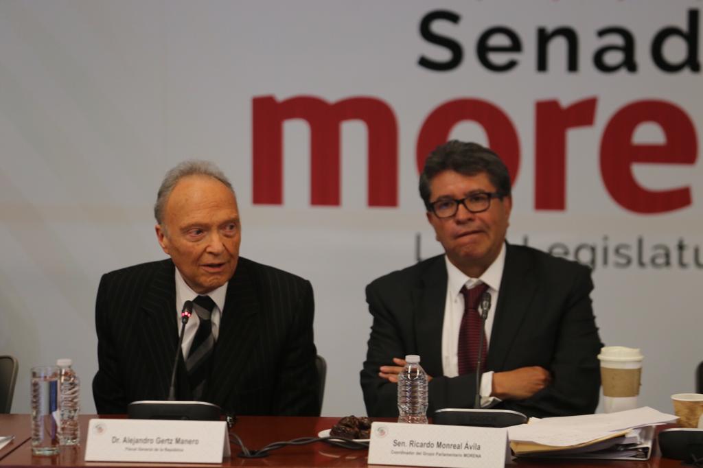Alejandro Gertz Manero se reunió con senadores/Jorge Carballo.