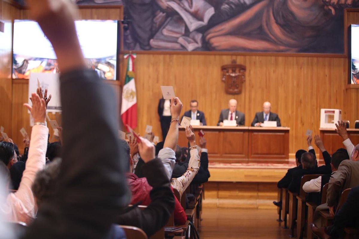 Arranca sesión para votar titular de la Rectoría de la UdeG (Tomada de twitter @udg_oficial)