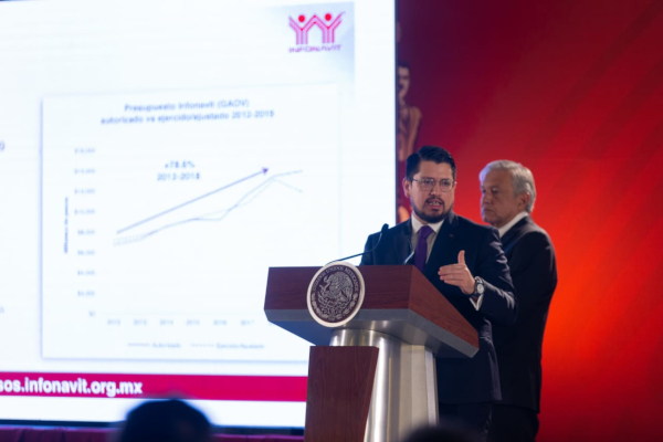 Carlos Martínez, director del Infonavit, presentó un programa para apoyar a trabajadores a pagra sus créditos de vivienda. |Omar Franco