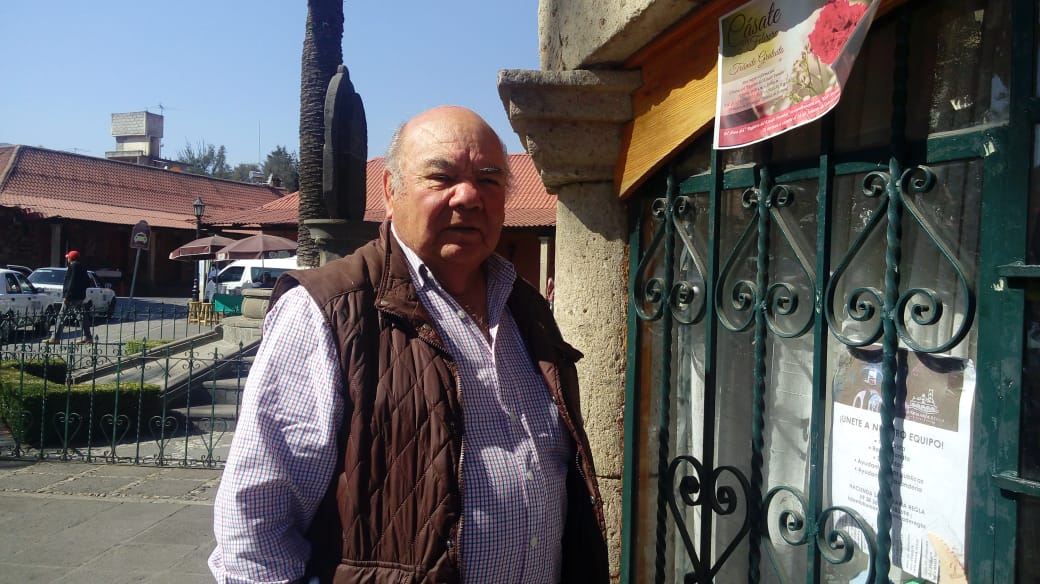 José Luis Guzmán, secretario de Turismo de Huasca de Ocampo.