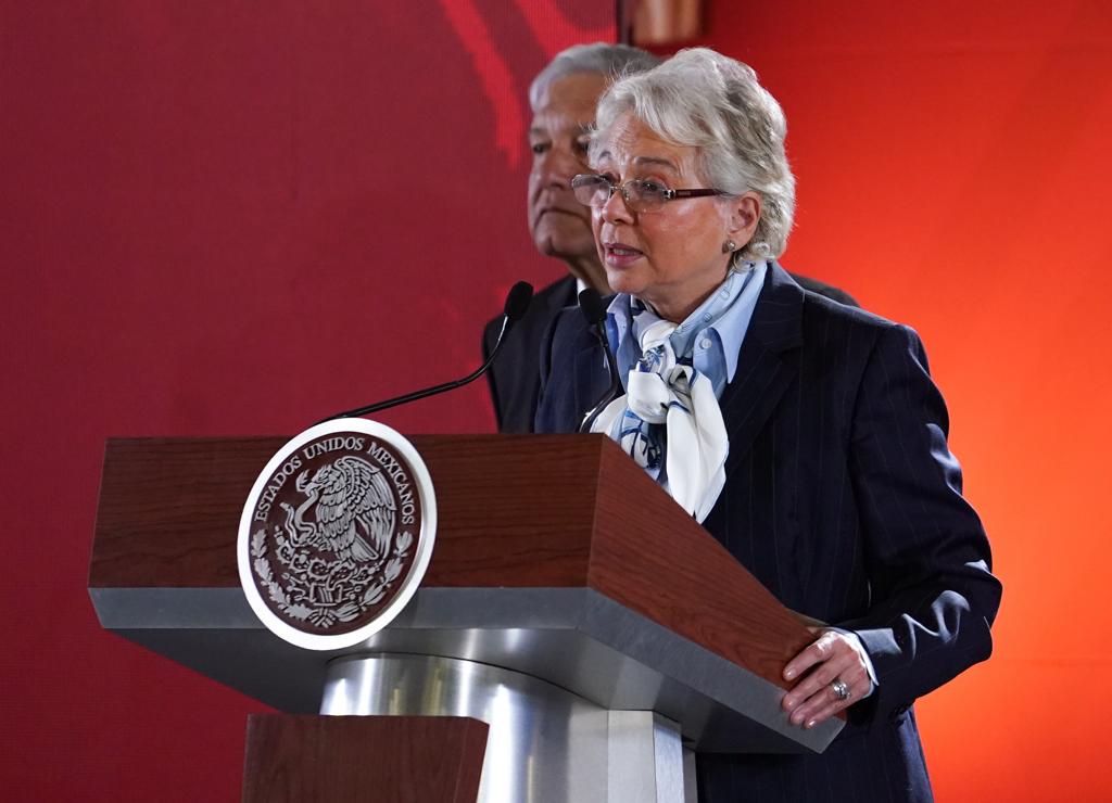 Olga Sánchez Cordero y Jesús Ramírez afirmaron que se ha ocultado información en sus declaraciones que ellos nunca pidieron reservar (Presidencia).