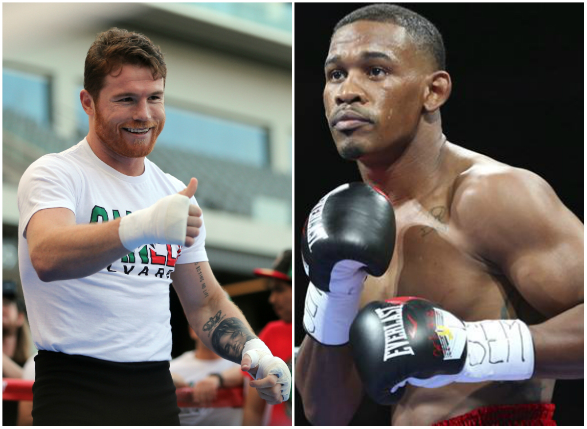 Saúl Álvarez y Daniel Jacobs (AP)