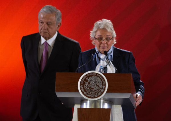 La secretaria de Gobernación, Olga Sánchez Cordero, dijo que en su declaración patrimonial solicitó a la Función Pública hacer pública toda su informa