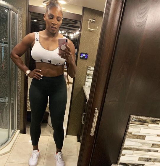 Serena Williams presume su atlética figura (Instagram @serenawilliams)
