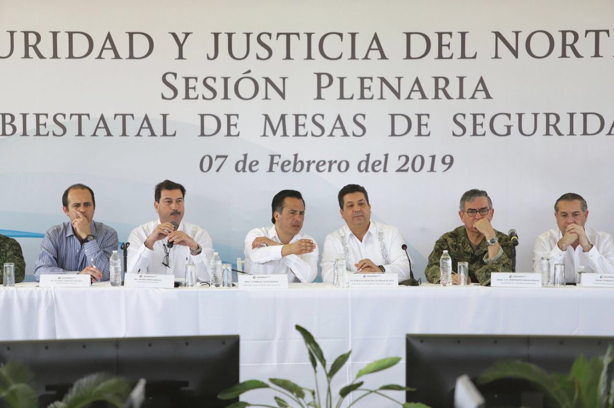 Reunión entre los gobiernos de Veracruz y Tamaulipas.