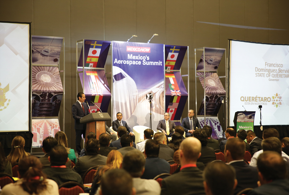 2,000 ejecutivos del sector se reunieron en Querétaro durante la octava edición de la Cumbre Aeroespacial de México 2018.