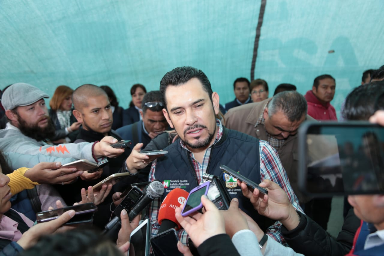 Israel Félix Soto, titular de la Secretaría de la Política Pública de Hidalgo. (Maribel Calderón)