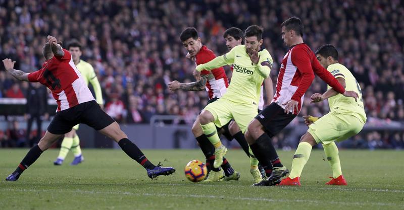 Barcelona empata con Athletic y se aprieta la lucha en La Liga (EFE)