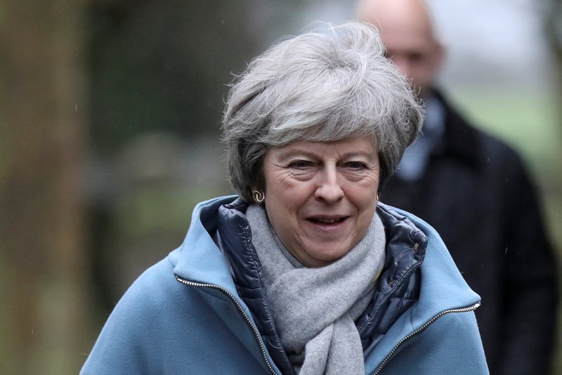 La primera ministra, Theresa May.