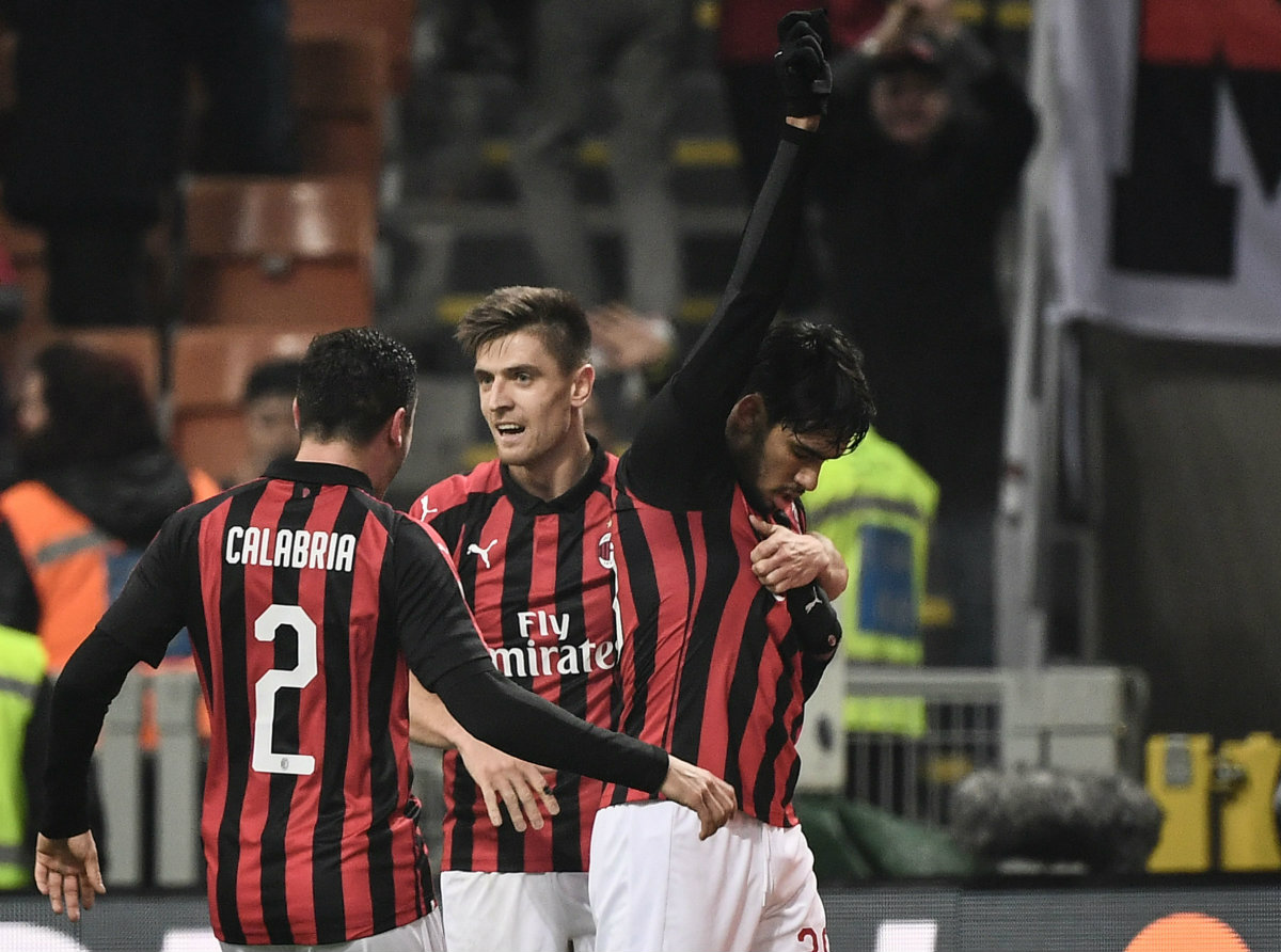 Lucas Paquetá dedicó su primer gol con el AC Milan a las víctimas del Flamengo (AFP)