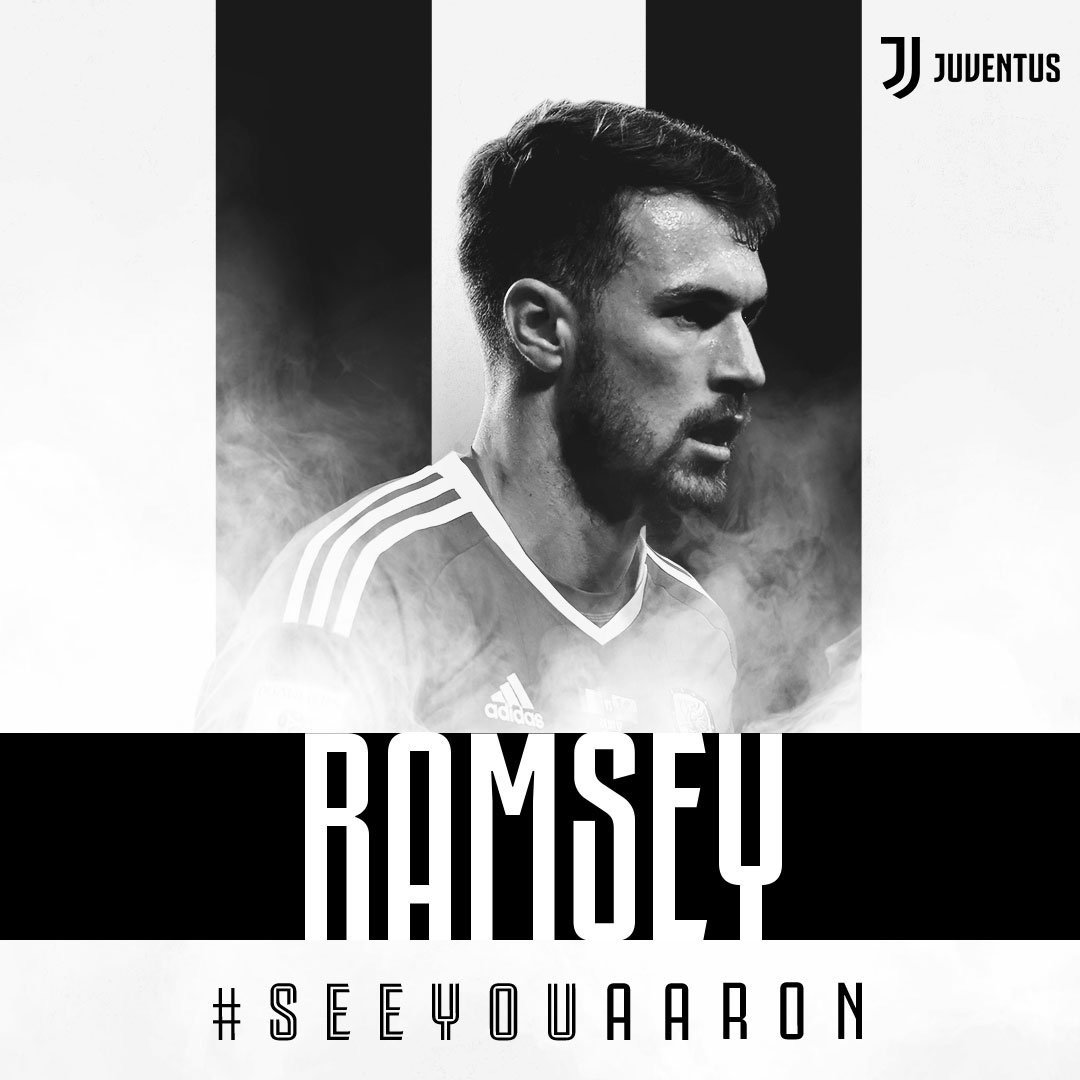 Aaron Ramsey jugará con la Juventus la próxima temporada (Twitter @juventusfces)