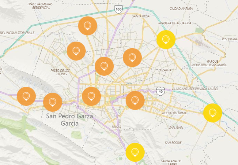 Principalmente la contaminación se ubica en la parte Noroeste y Centro de la ciudad. Foto: Especial.